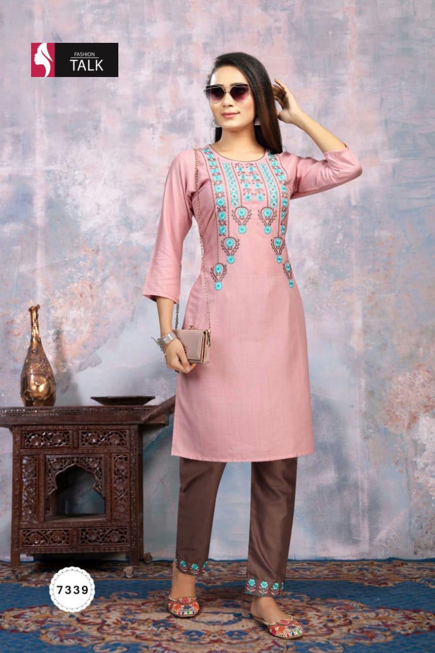 Ft Neha 1 Ethnic Wear Heavy Rayon  Embroidery Latest Fancy  Readymade  Kurti Bottom Collection